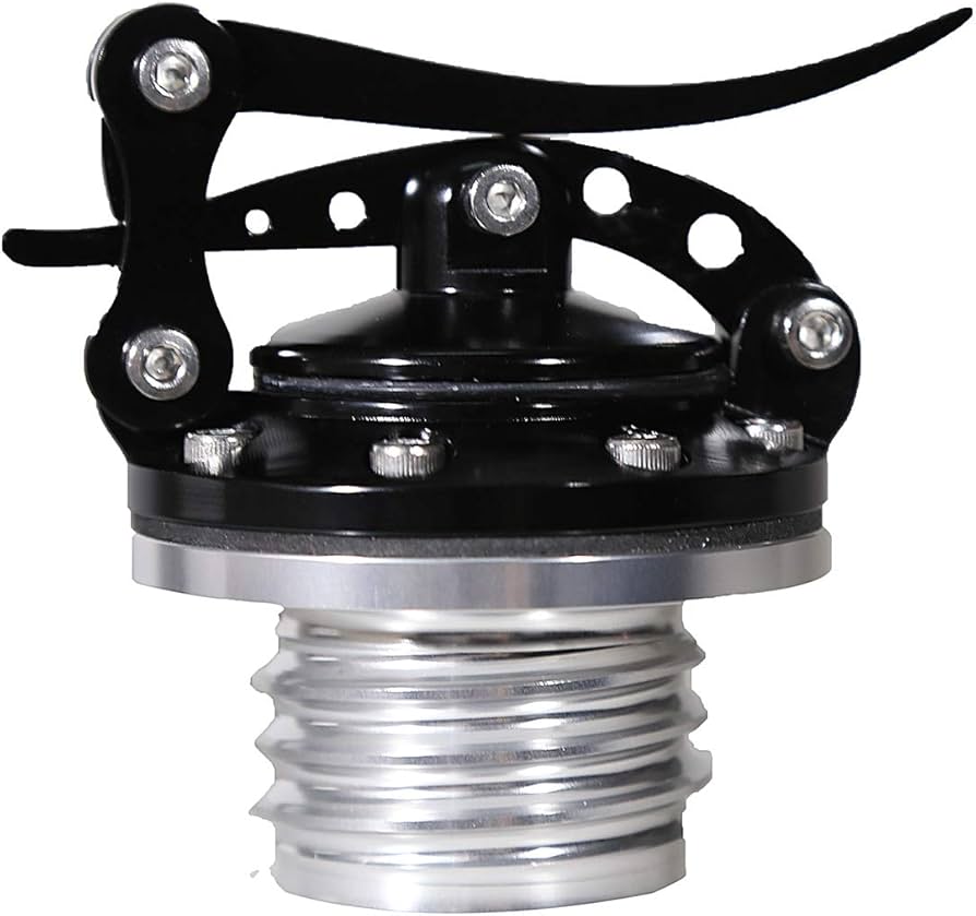 Amazon.com: Motorcycle Black Gold Quick Release Fuel Gas Tank Oil